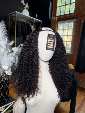 Royal Kinks U-Part Wig 16 inch 180% Density(Adjustable cap with drawstring and combs) - Styled By Zahna