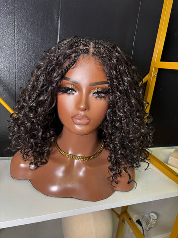 1B 13x6 HD Pre-Cut Lace Wig | Glueless, Wear & Go, Boho Braids Water Wave