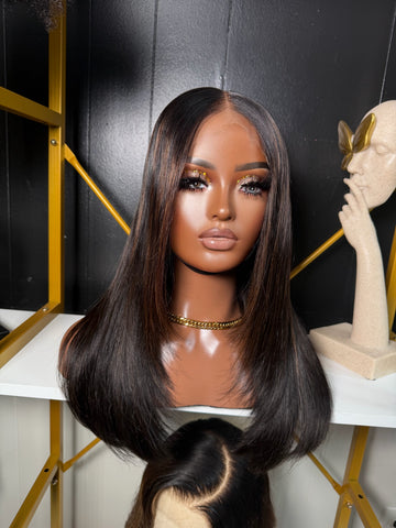 16 inch 5x5 Closure Wig 250% Size M 22.5
