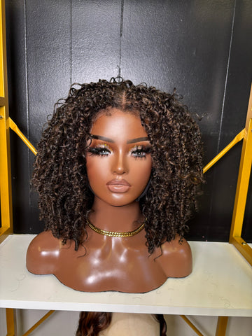 Micro Twist Curly Dreadlock Wig 11x4 HD Lace Front Glueless W/ Natural Baby Hairs