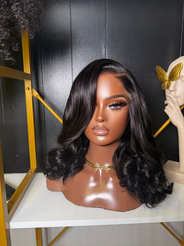 14 inch 5x5 Closure Wig 300% Density Size Medium