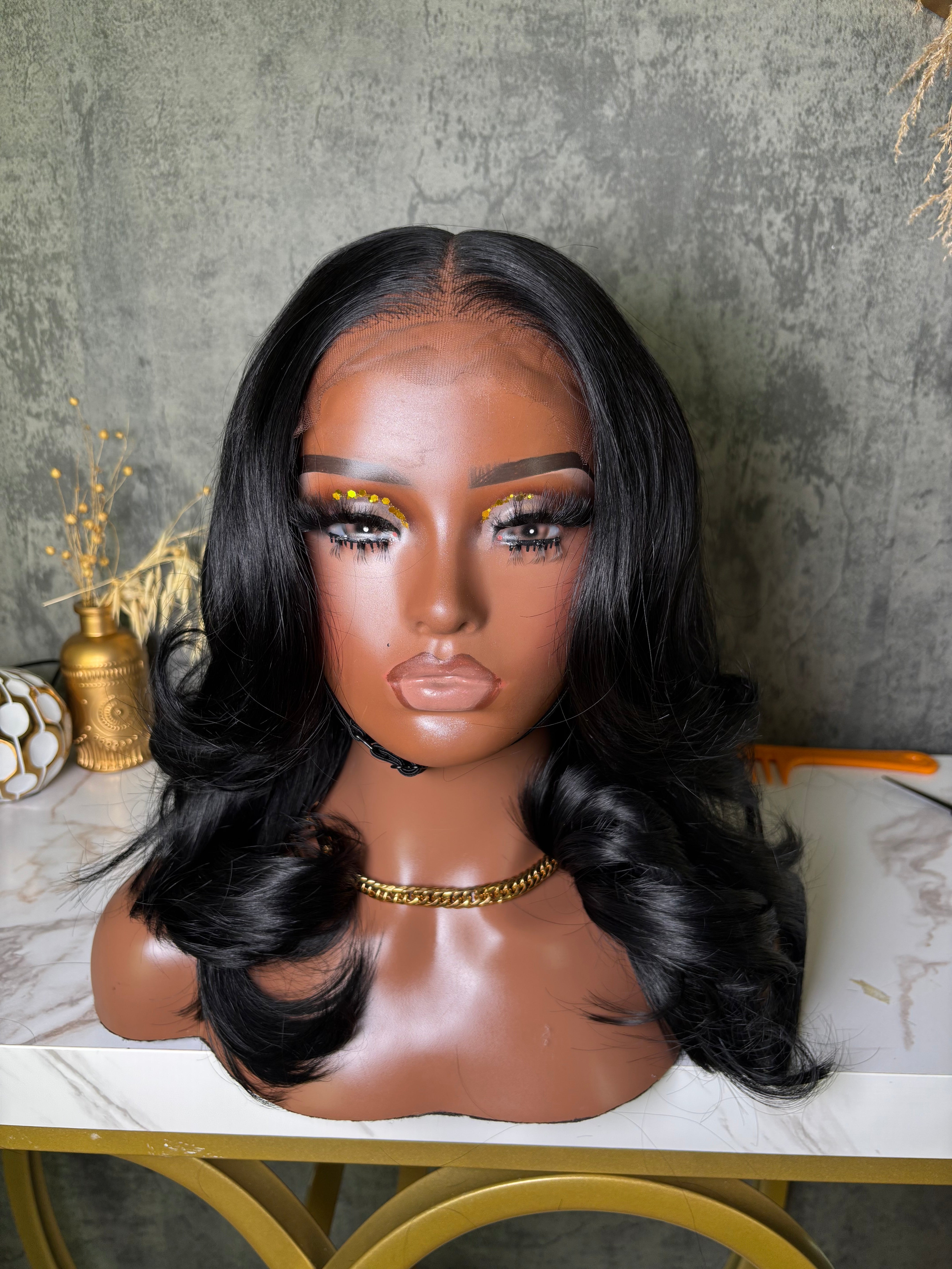 Bianca-16 inch layered closure wig size 22.5 - Styled By Zahna