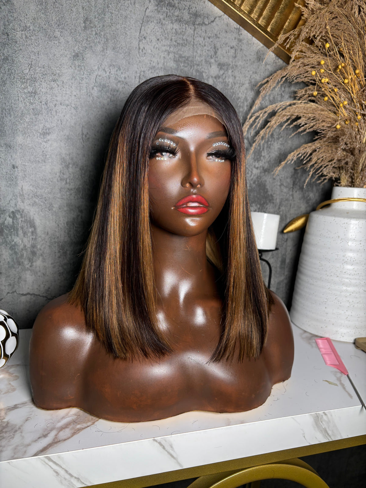 12 inch custom color bob Size Medium