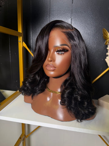 14 inch 5x5 Closure Wig 300% Density Size Medium