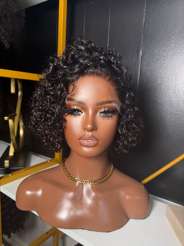 8 inch 5x5 HD closure wig 180% density Size Small 21.5