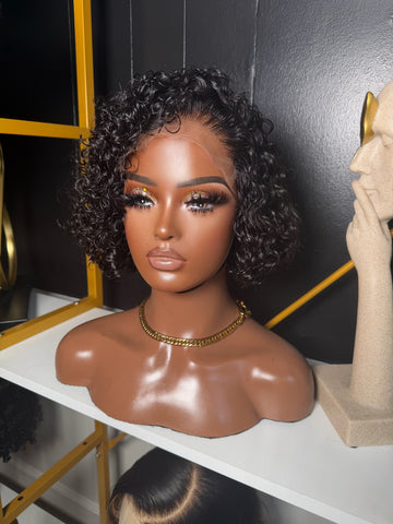 8 inch 5x5 HD closure wig 180% density Size Small 21.5
